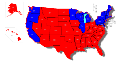 US Map Election
